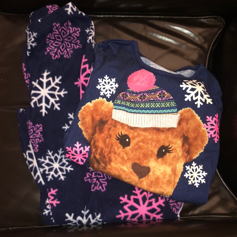 Girls Justice teddy bear pajamas!